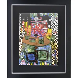 Kunstdruck HUNDERTWASSER - bunt