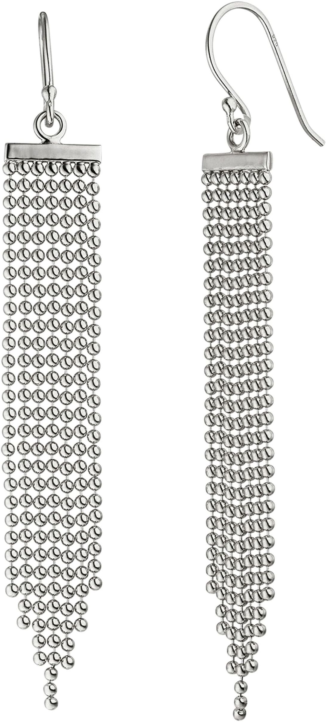 Paar Ohrhänger JOBO, silber (silber 925), Ohrringe, Damen, Silber 925 (Sterlingsilber), 925 Silber