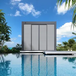 Weide Sichtschutz Textil Für Pergola Schiebepaneel Anthrazit3.0 Meter Anthrazit