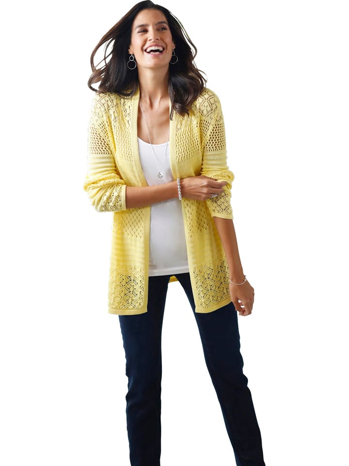 WITT WEIDEN Cardigan in Gelb - 42