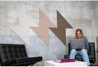 Felt Right Spark Coffee   Sound Dampening Pinnable Tiles
