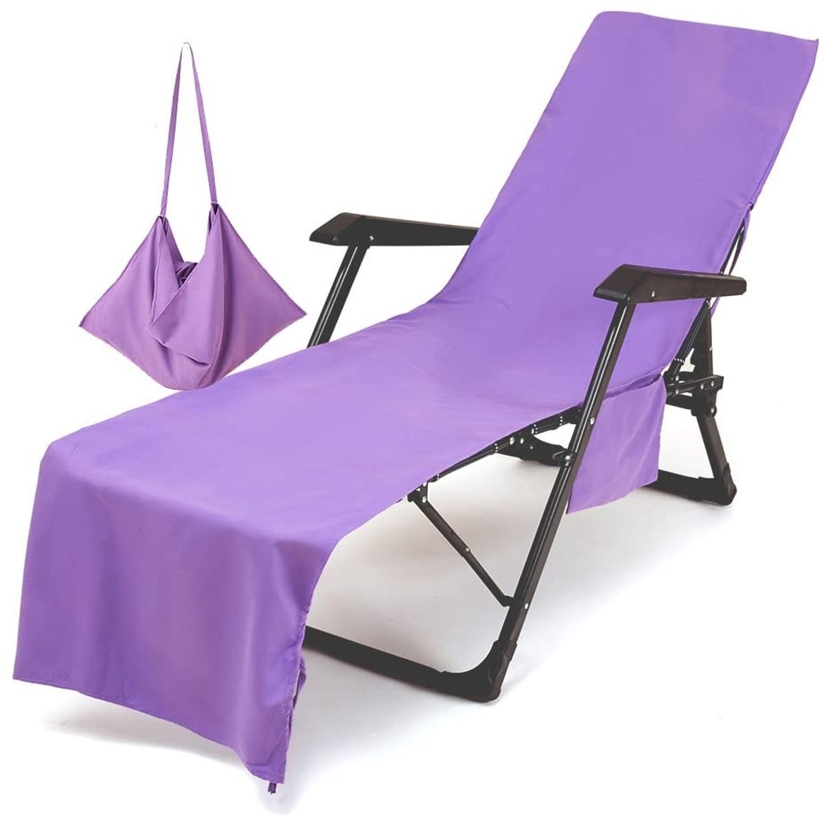 Omgoods Microfiber Strandlaken met Zakken voor Volwassenen