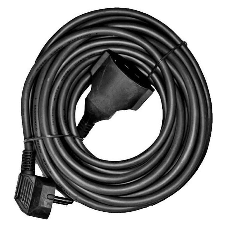 EDM Verlängerungskabel 23603 Schwarz 10 m Flexibel (10 m, CEE 7/4) (46141438)
