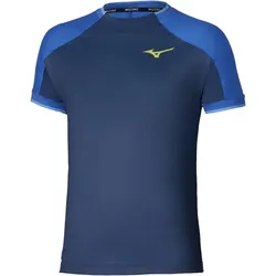 Mizuno Stargazer Shadow Graphic Tennisshirt Herren 12 - estate blue S