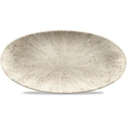 Churchill Stone Agate Grey Chefs Platte Oval 30x15cm