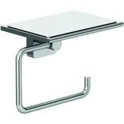 Kludi VELA S Toilettenpapierhalter 2597105 mit Ablage chrom