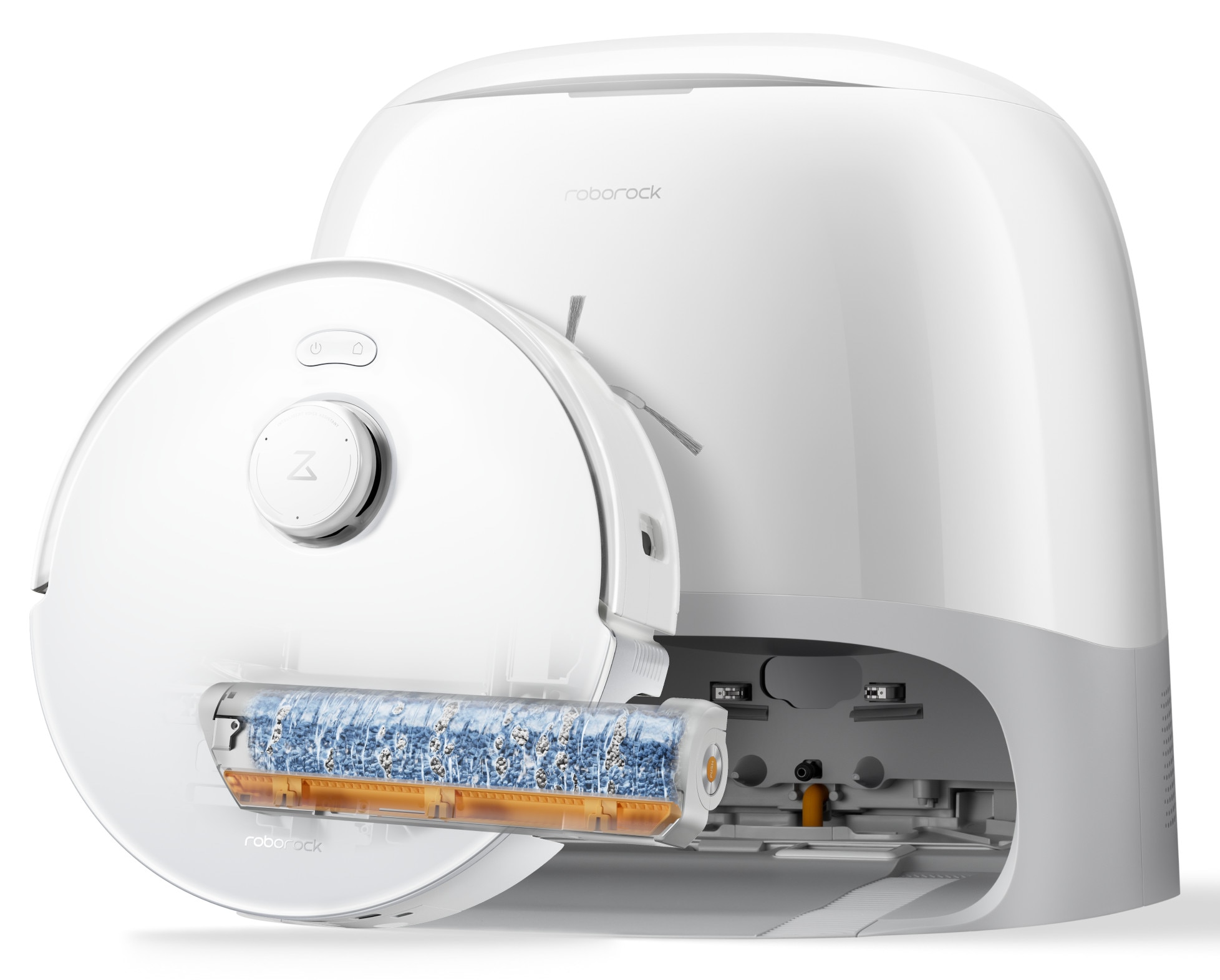 Roborock Qrevo Curv 2 proX Saug-/Wischroboter mit FlexiArm Wischsystem Absaugstation weiß QC2FX02-00