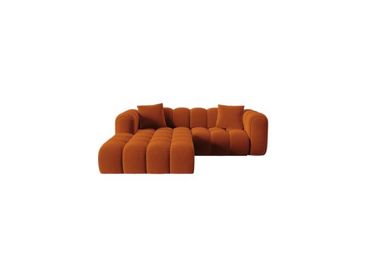 3-Sitzer Design Ecksofa „Clotilde“ Samt Terracotta CXL by Christian Lacroix