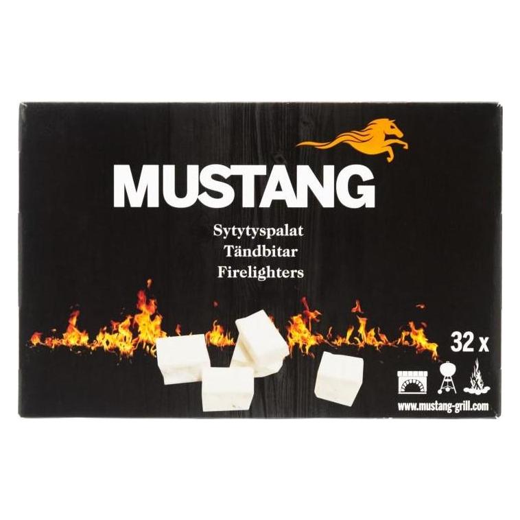 Mustang Firelighters White 32pcs (182667)