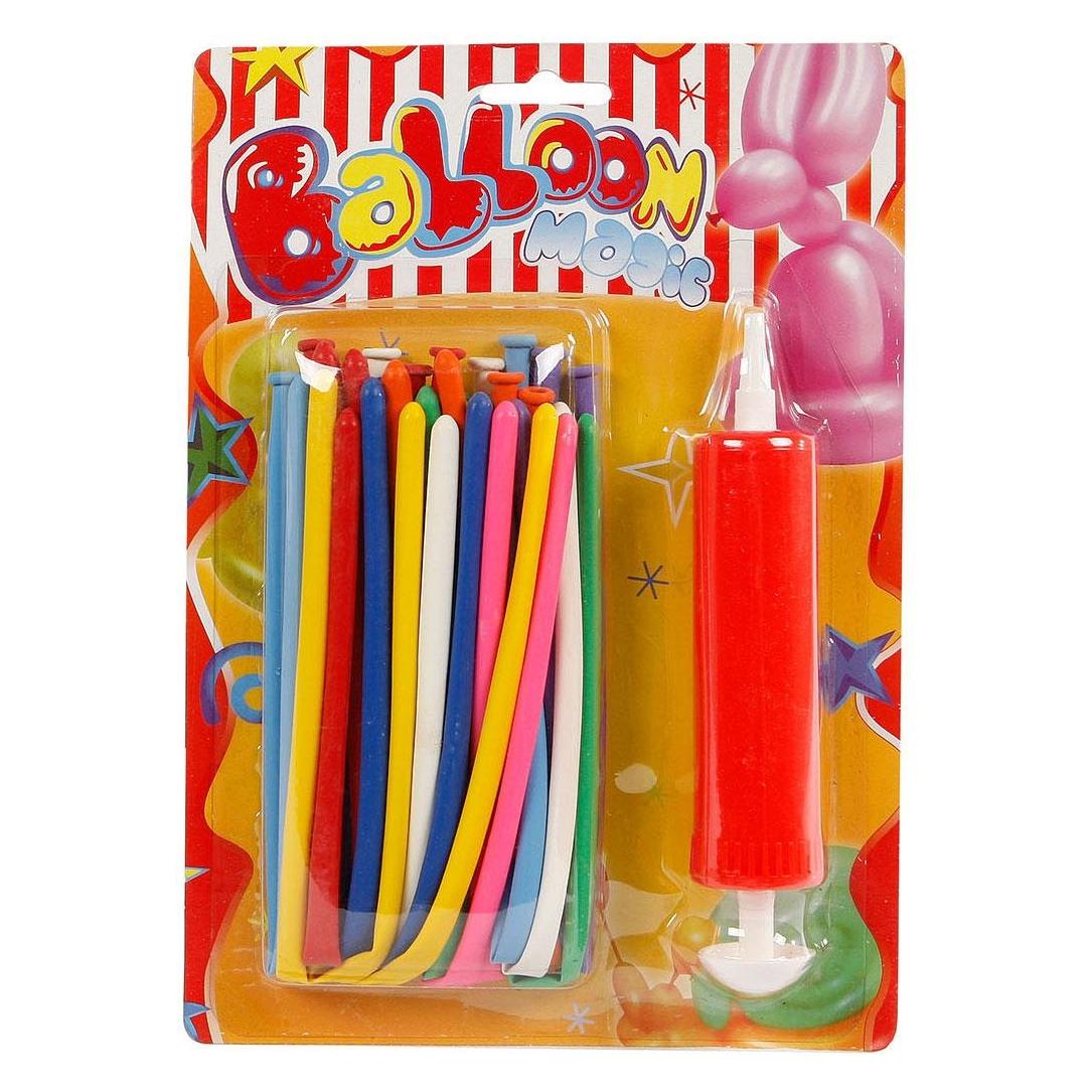 Van Manen Veenendaal Modellierbare Luftballons mit Pumpe, 20 Stück. (20x) (590125)