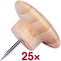 Legamaster Pinnnadeln »WOODEN« 25 Stück braun