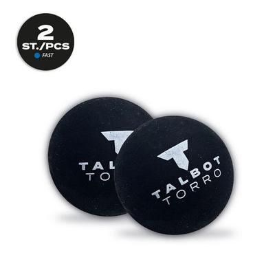Talbot-Torro 251106 - Squashball, 2er-Set, Blauer Punkt=Schnell, für Einsteiger+Freizeitspieler