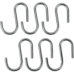 Haken Lonardo 6tlg. Metall Silber