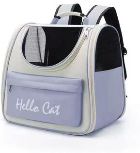 Uplift Essentials Premium Windproof Outdoor Travel Cat & Small Dog Backpack blue