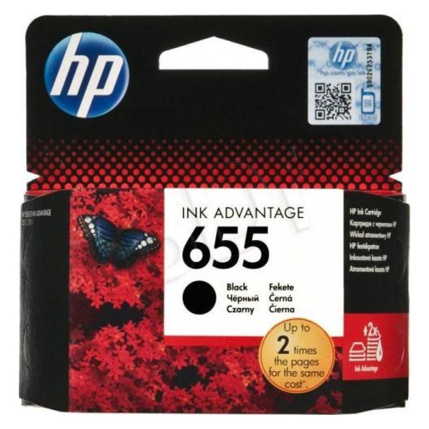 HP 655 14 ml Schwarz (BK) (CZ109AE)