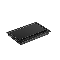 BACHMANN CONI COVER Einbaurahmen, 3fach schwarz