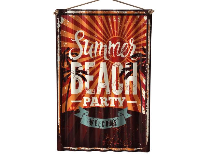 Plaque rectangulaire ''Summer Beach''