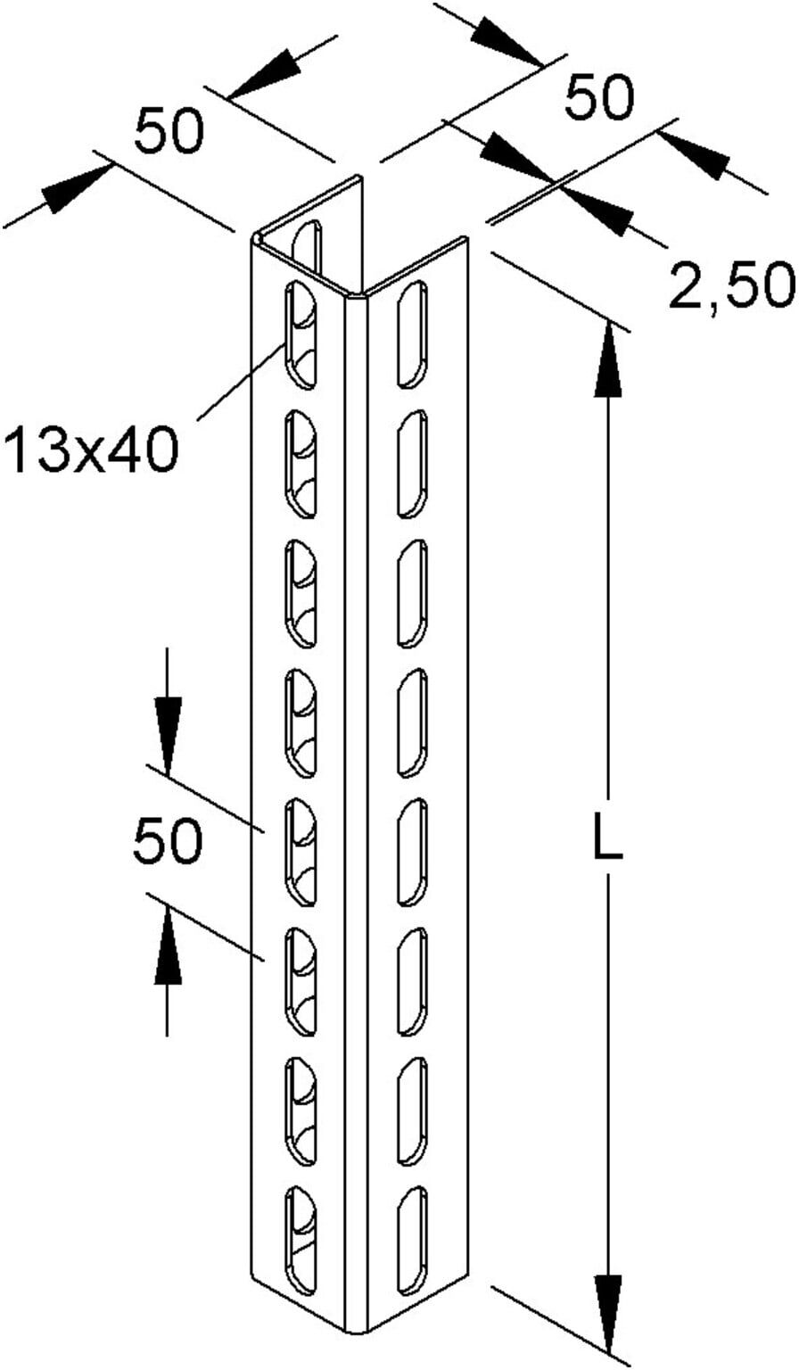Niedax Profil U 50 5050/3000 F (U 5050/3000 F)