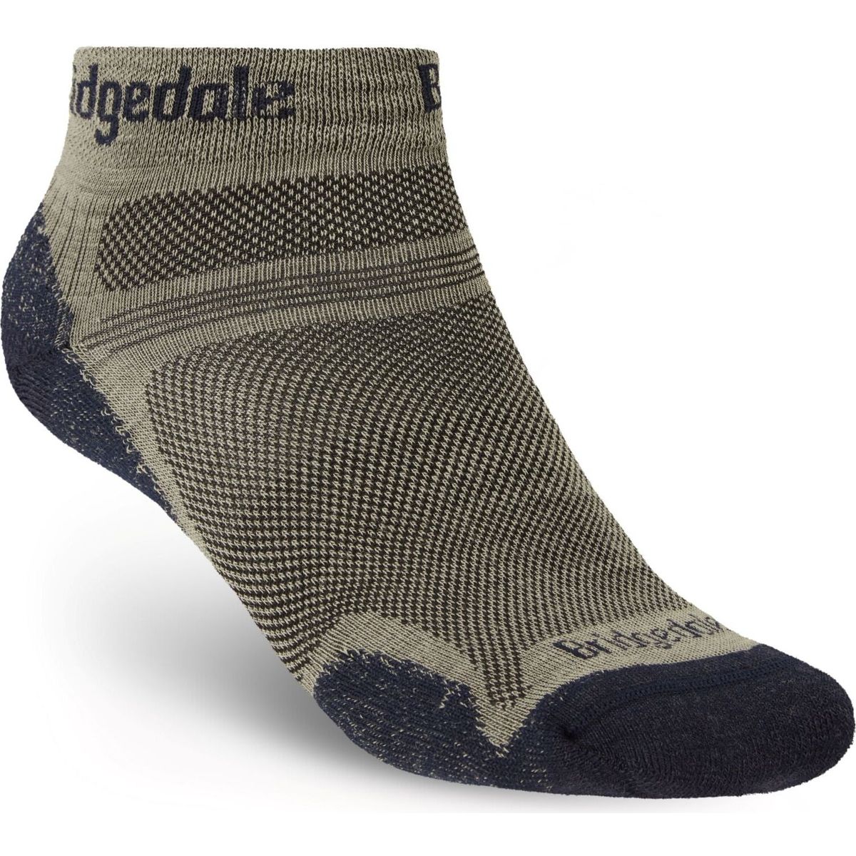 Bridgedale Hike Ultralight Performance Ankle khaki/navy (400) S 710397-400-S