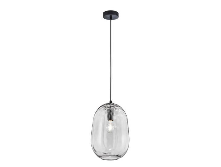 Fischer & Honsel Hängeleuchte, Schwarz, Hellgrau, Metall, Glas, 140 cm, Lampen & Leuchten, Innenbeleuchtung, Hängeleuchten, Pendelleuchten