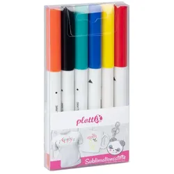 PlottiX Sublimationsstifte Basic Set (6 Farben)