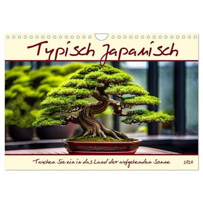 Typisch Japanisch (Wandkalender 2026 DIN A4 quer), CALVENDO Monatskalender