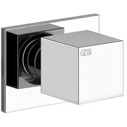 Gessi Rettangolo Fertigmontageset für UP-Absperrventil 1/2, 20166149, Farbe: Finox Optik