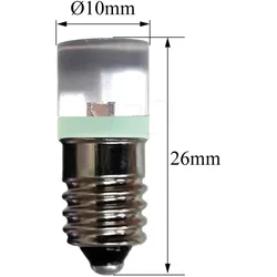 BARTH 70113415 - Flache LED-Lampe 10x26 E10 tagesl. 12V