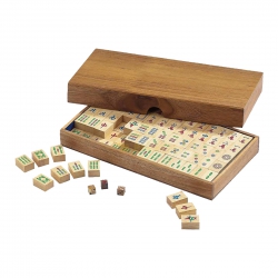 Philos Mah Jongg - in Holz - ohne arabische Zeichen - Samena-Holz 242666