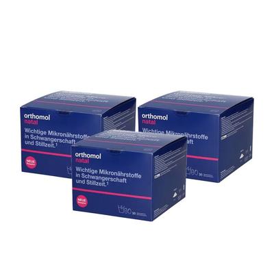 3x Orthomol Natal Granulat/Kapseln 3x30 St Kombipackung