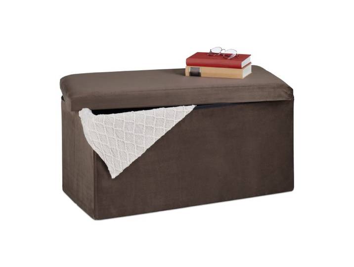 Relaxdays Banquette pliable en velours