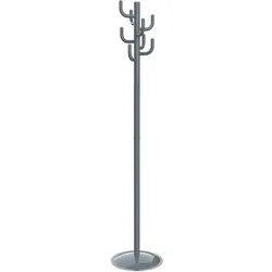 MAUL Kleiderständer MAULpolaris Lite alusilber Metall 8 Haken, 177cm