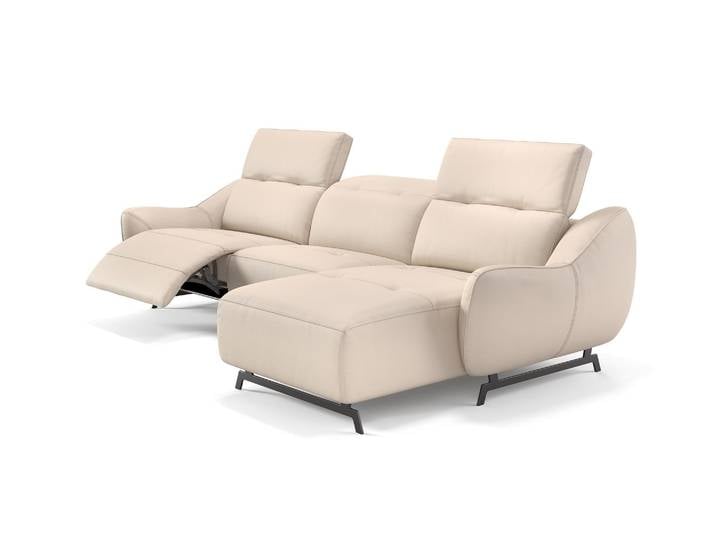 Leder Ecksofa LIVERI mit elektrischer Relaxfunktion Wohnlandschaft Ledersofa mit Funktion