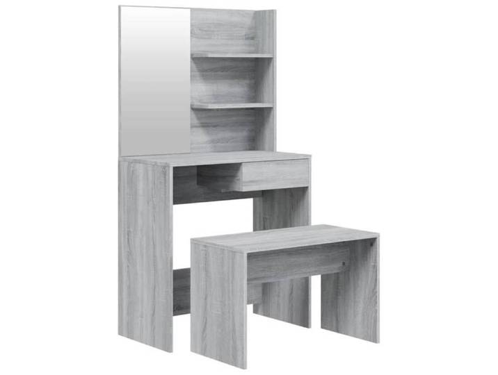 ABBO-SALE* Coiffeuse Gris Ensemble de coiffeuse 1 PC - CLOUD - Armoire maquillage - Sonoma gris 74 5x40x141cm - c780519
