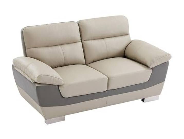 Vente-unique - Sofa ohne Schlafmöglichkeit 2 Francesca - Leder - Taupe
