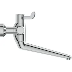 Ideal Standard Ceraplus Safe SQ Wand-Waschtischthermostat Chrom Ausladung 250 mm Aufputz DN 15 selbstentleerend thermische Desinfektion