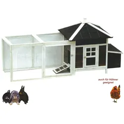 Hasenstall Pagode Holz auch für Hühner 208x78x100