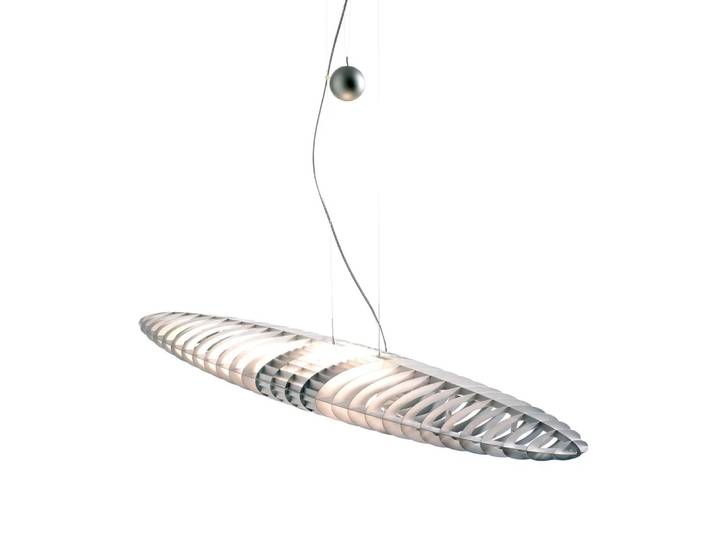 Luceplan Titania D17 Pendelleuchte Aluminium, austauschbare Lichtfilter