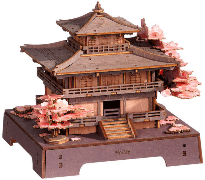Puzzle 3D en bois Sakura Pavilion - Rolife