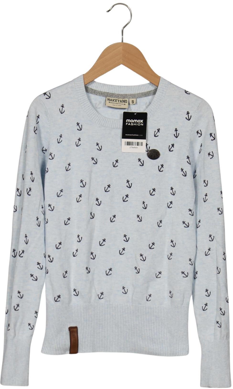 Naketano Damen Pullover, Hellblau, Gr. S, Baumwolle - Second Hand