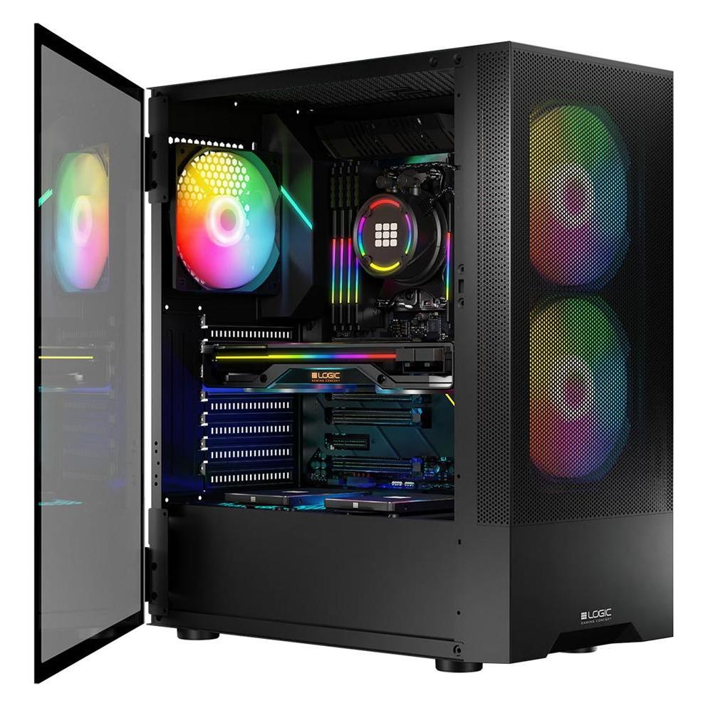 Logic ARYA ARGB MINIDI USB-3.0-Gehäuse schwarz (ATX) (AT-ARYA-10-000000-0002)