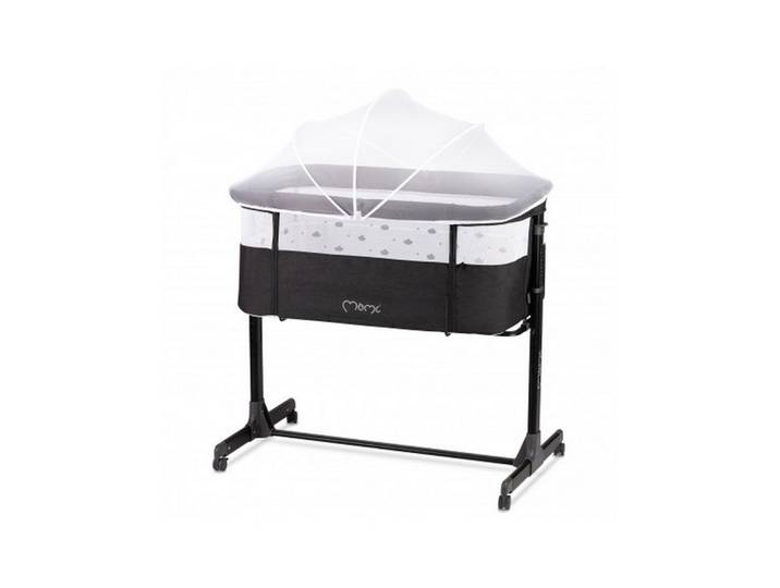 MoMi Beistellbett MoMi REVO 2in1 Kinderbett Dunkelgrau – 6 Höhenstufen