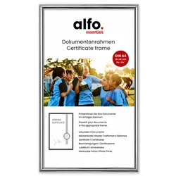Tibet A4 silber-glanz, Alurahmen