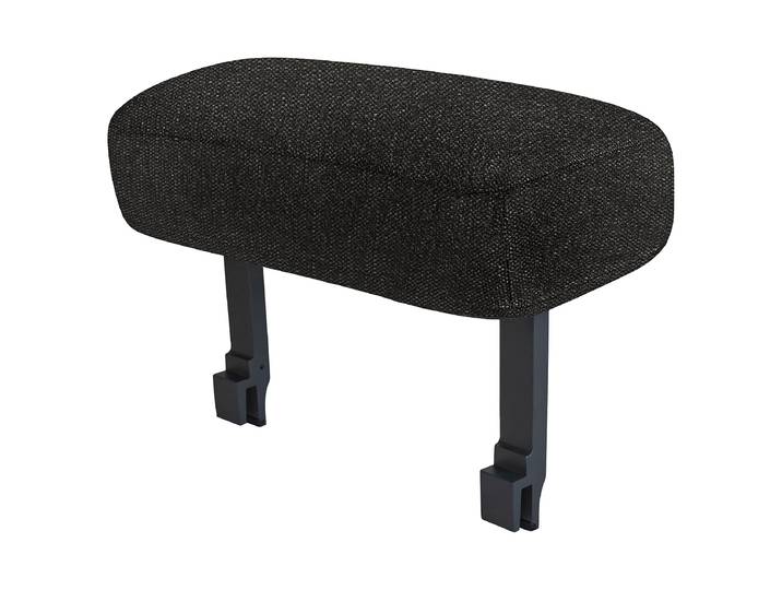 Outdoor-Armlehne Modica 25 x 38 x 53cm Schwarz/Schwarz
