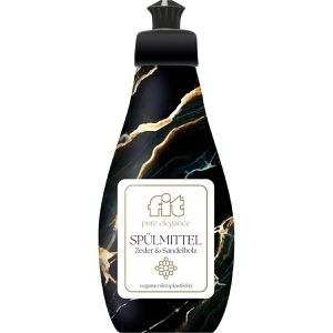 fit Spülmittel pure elegance, Zeder & Sandelholz, vegan, höchste Fettlösekraft, Flasche, 400 ml