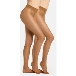 2er Pack s.Oliver Fine Strumpfhosen 20 DEN Damen 0109 - make up 38/40
