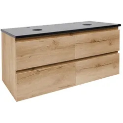 Badezimmerschrank mit Abdeckung SAT B-Way 119x50x45 cm Eiche matt BWAY2120OAKZ