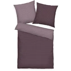 Bettwäsche TOM TAILOR Satin (LB 155x220 cm) - violett - LB 155x220 cm