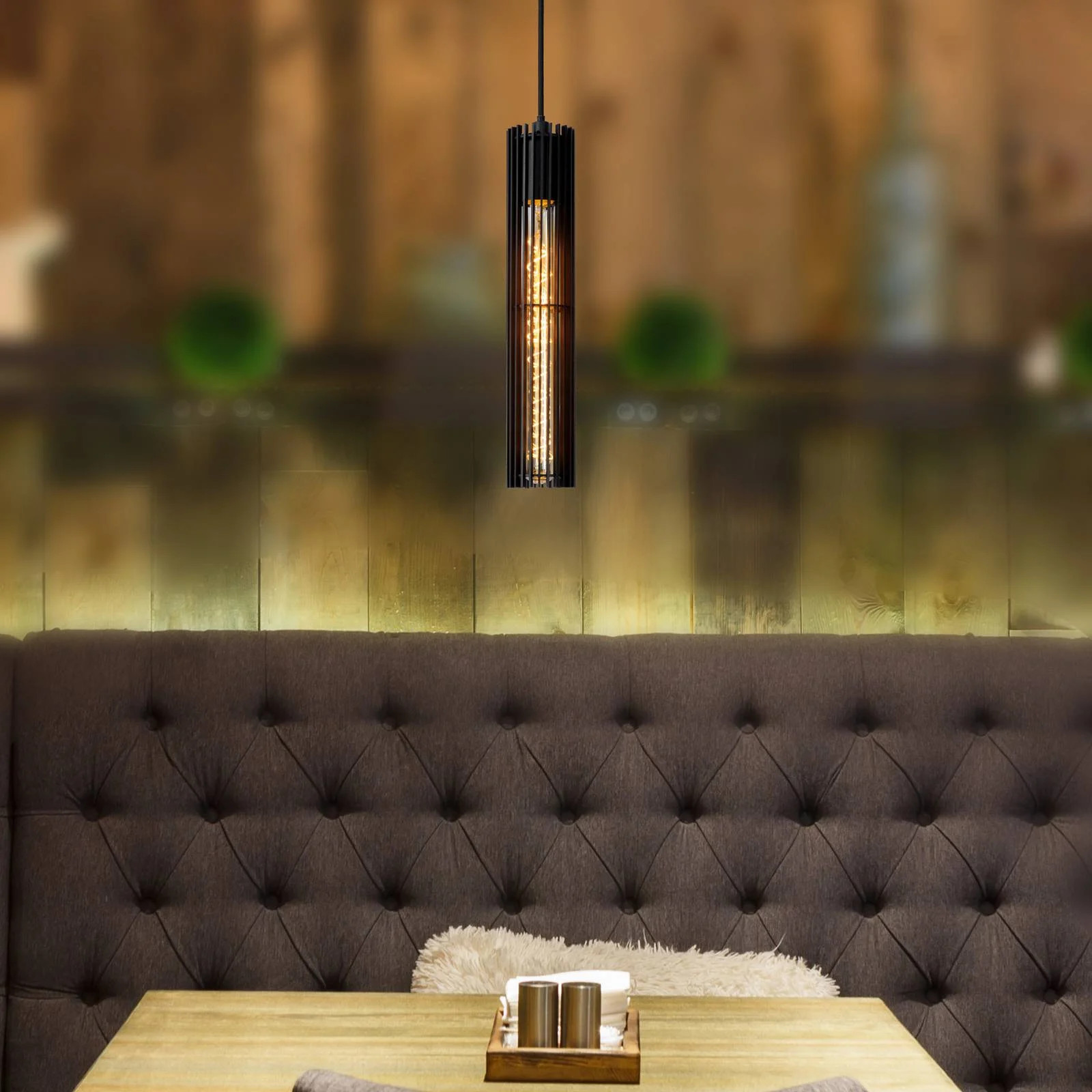Lucide Lionel Modern Hanglamp Zwart Metaal Dimbaar