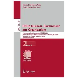 HCI in Business, Government and Organizations, Fachbücher von Fiona Fui-Hoon Nah, Keng Leng Siau